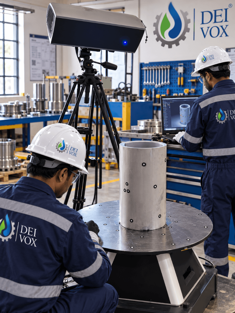 Measurement and modelling work for a custom replacement component